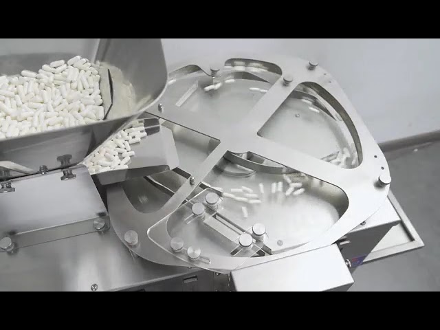 Stainless Steel Two Heads Vibrating Capsule Counting Machine With Automatic